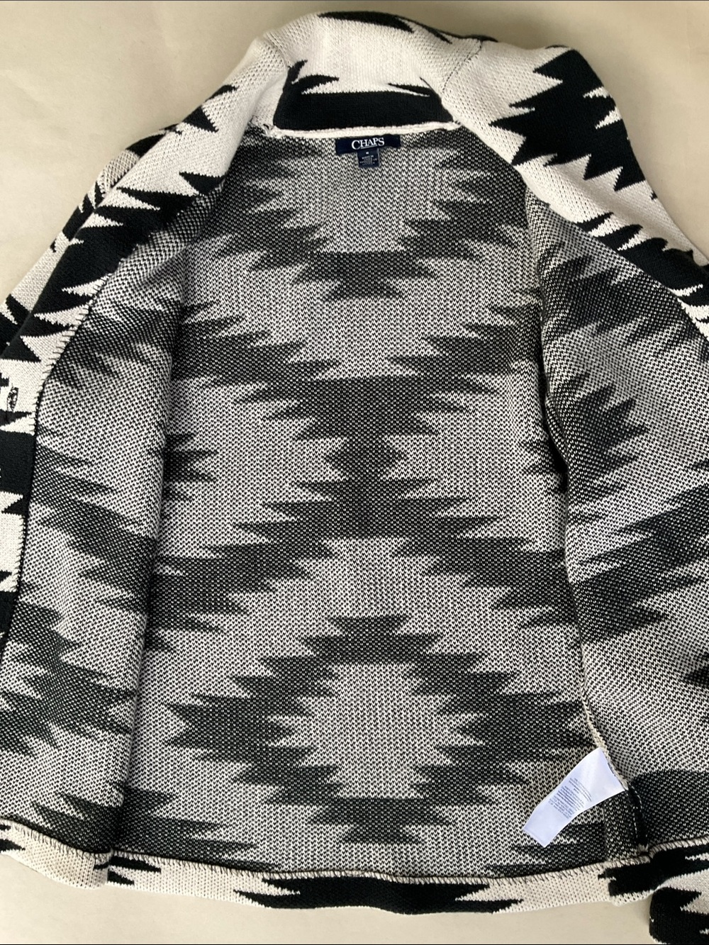 Chaps Aztec sweater jacket - Picture 8 of 9